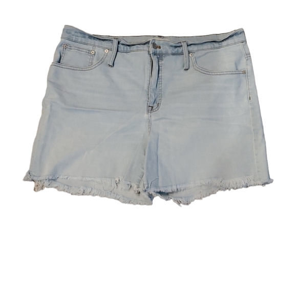 MADEWELL HIGH RISE DENIM SHORTS. SIZE 34. - Picture 1 of 6